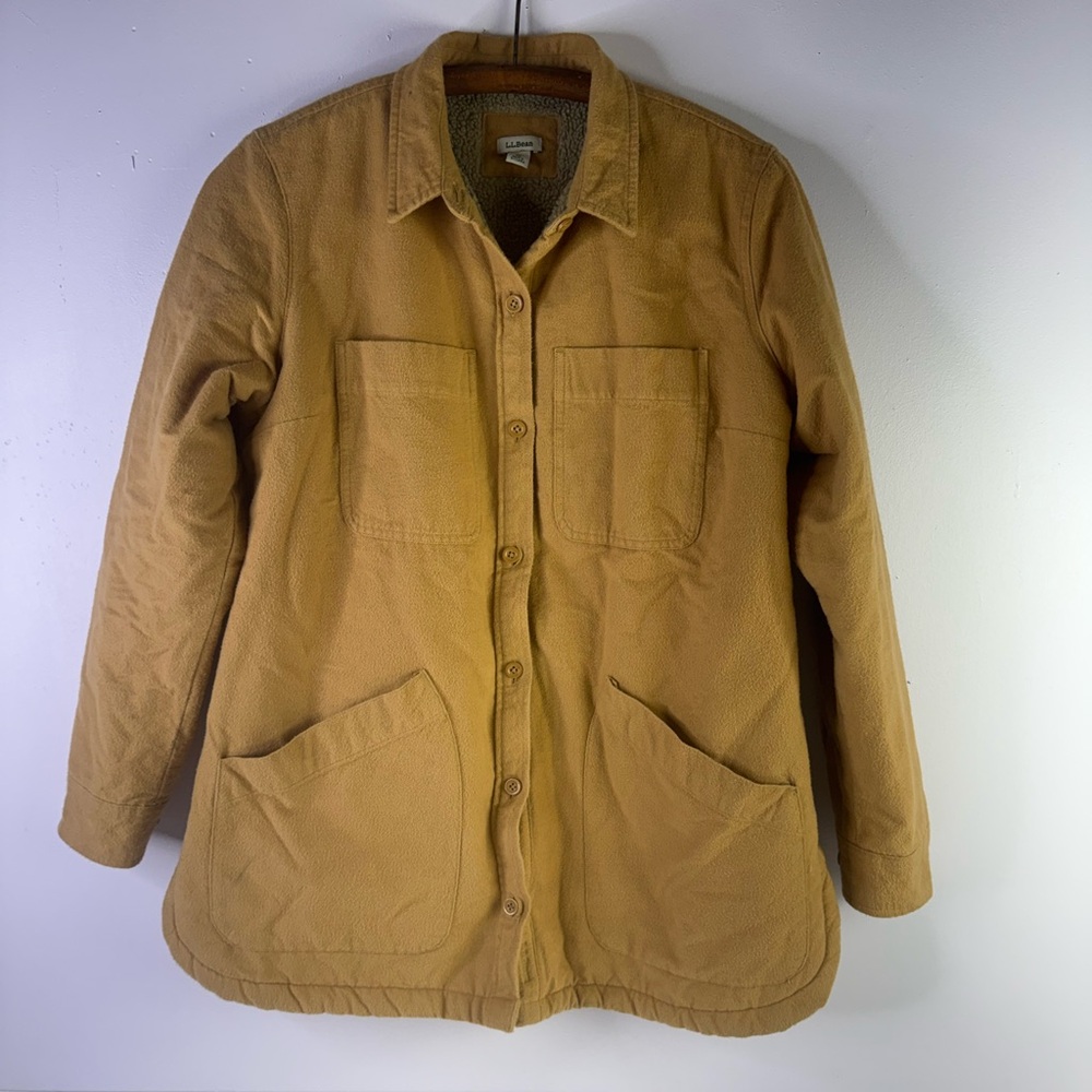 L.L. Bean Heritage Chamois, Sherpa-Lined Shacket Sz medium